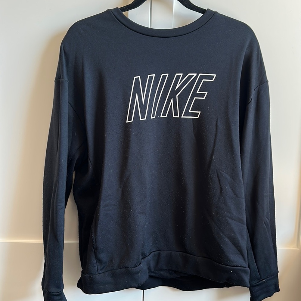 Black Nike sweatshirt.
